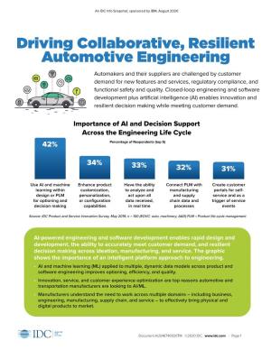 Driving Collaborative, Resilient Automotive Engineering