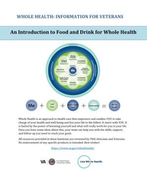An Introduction to Food and Drink for Whole Health
