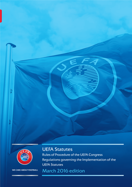 UEFA Statutes March 2016 Edition