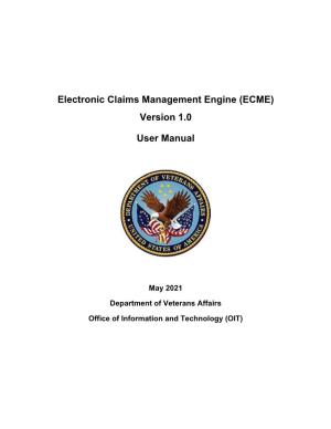 Electronic Claims Management Version 1.0 Engine User Manual