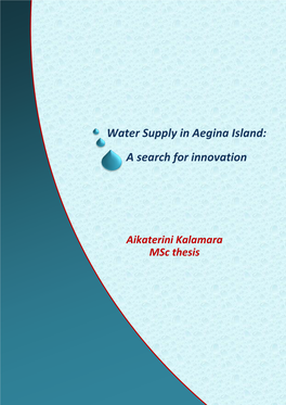 Water Supply in Aegina Island: a Search for Innovation