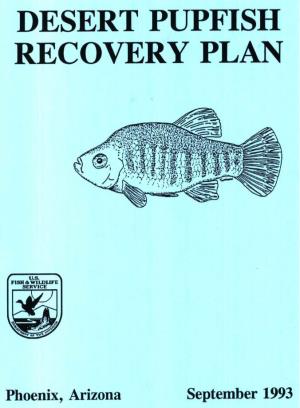 Desert Pupfish Recovery Plan