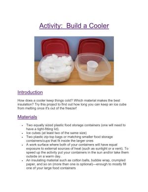 Build a Cooler