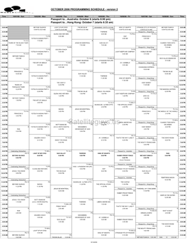 2006 October World Cinema Schedule 2