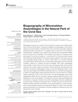 Biogeography of Micronekton Assemblages in The