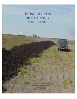 Biosolids for Reclaiming Minelands