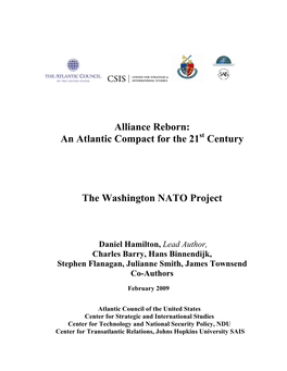 Alliance Reborn: an Atlantic Compact for the 21St Century