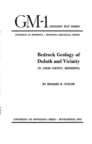 Bedrock Geology of Duluth and Vicinity ST