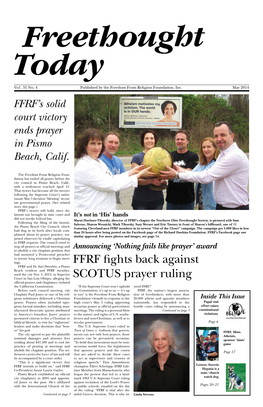 FFRF Fights Back Against SCOTUS Prayer Ruling