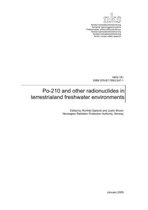 NKS-181, Po-210 and Other Radionuclides in Terrestrial And