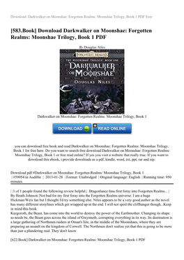 Download Darkwalker on Moonshae: Forgotten Realms: Moonshae Trilogy, Book 1 PDF