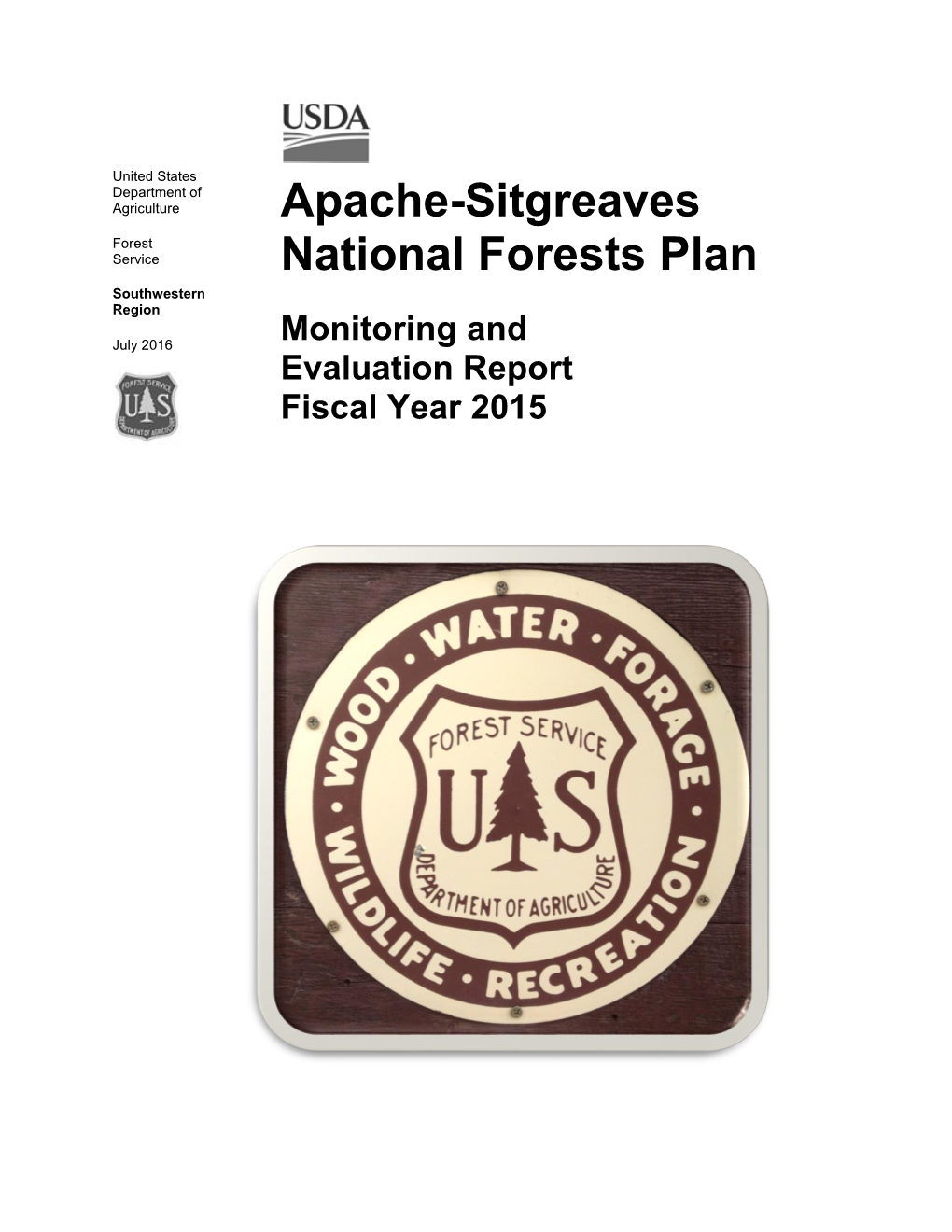 Apache-Sitgreaves National Forests Plan