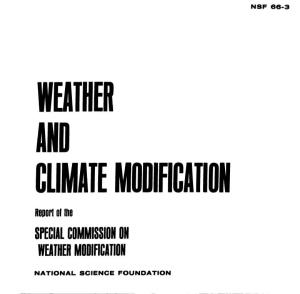 Weather and Climate Modification