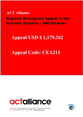 CEA211 Response to Volcanic Eruption in Goma