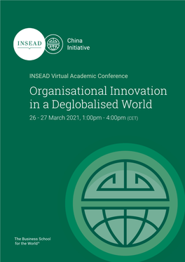 Organisational Innovation in a Deglobalised World