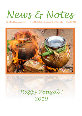 Happy Pongal ! 2019