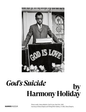God's Suicide, by Harmony Holiday