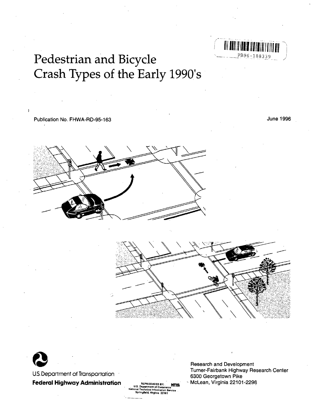 Pedestrian and Bicycle Crash Types of the Early 1990'S