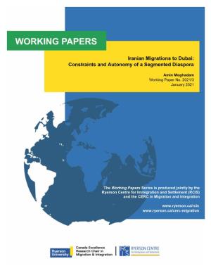 PDF Fileiranian Migrations to Dubai: Constraints and Autonomy of A