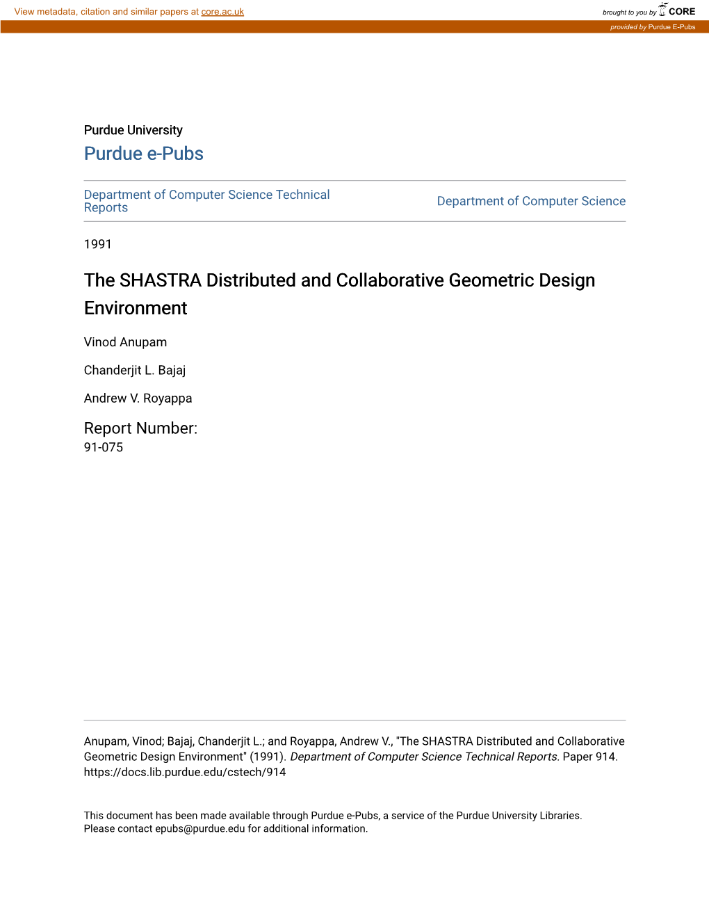 The SHASTRA Distributed and Collaborative Geometric Design Environment