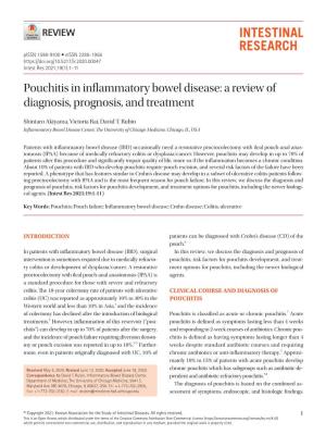 Pouchitis in Inflammatory Bowel Disease: a Review of Diagnosis, Prognosis, and Treatment
