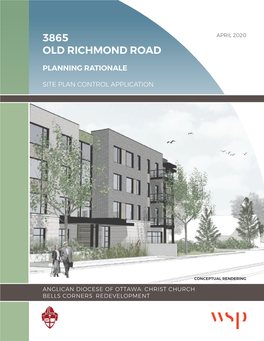 3865 Old Richmond Road Planning Rationale April 2020 Site Plan Control Application