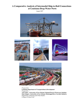 A Comparative Analysis of Intermodal Ship-To-Rail Connections at Louisiana Deep Water Ports