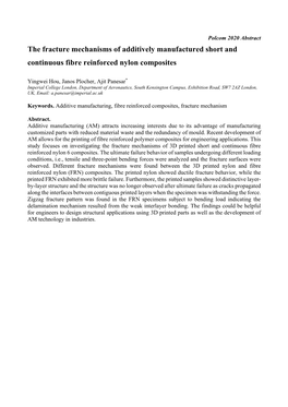 The Fracture Mechanisms of Additively Manufactured Short and Continuous Fibre Reinforced Nylon Composites