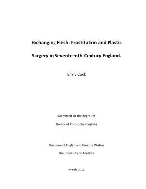 Prostitution and Plastic Surgery in Seventeenth-Century England