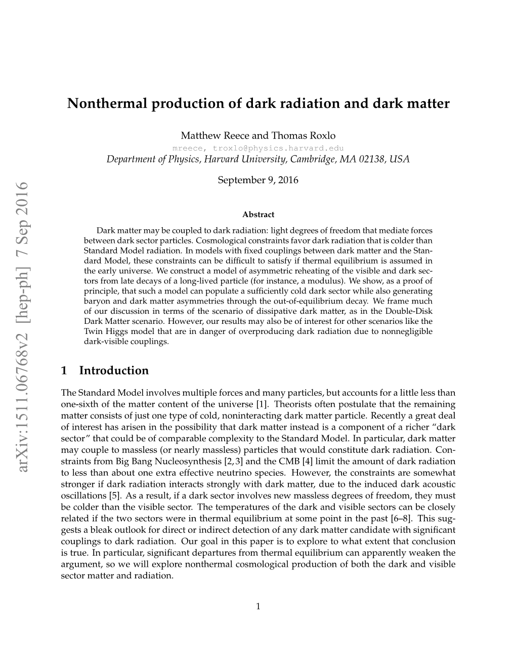 Nonthermal Production of Dark Radiation and Dark Matter