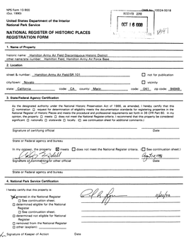 Octi6i998 National Register of Historic Places Registration Form