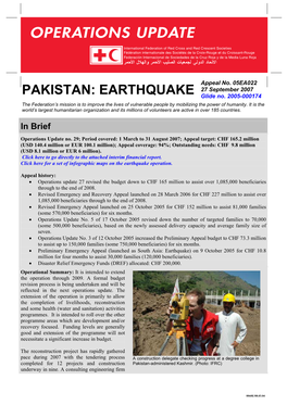 PAKISTAN: EARTHQUAKE Glide No