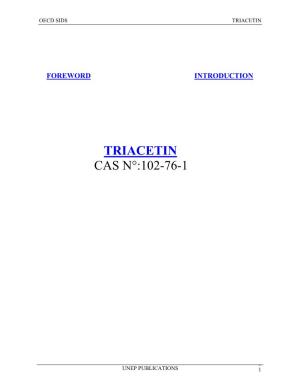 Triacetin Cas N°:102-76-1
