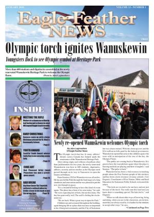 Newly Re-Opened Wanuskewin Welcomes Olympic Torch