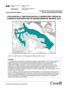 Ecologically and Biologically Significant Areas in Canada's