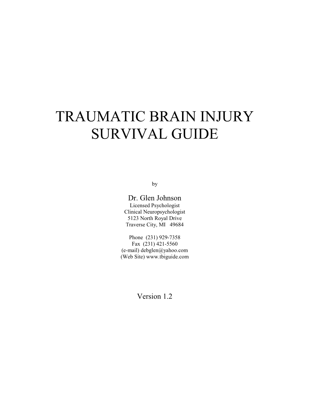 Traumatic Brain Injury