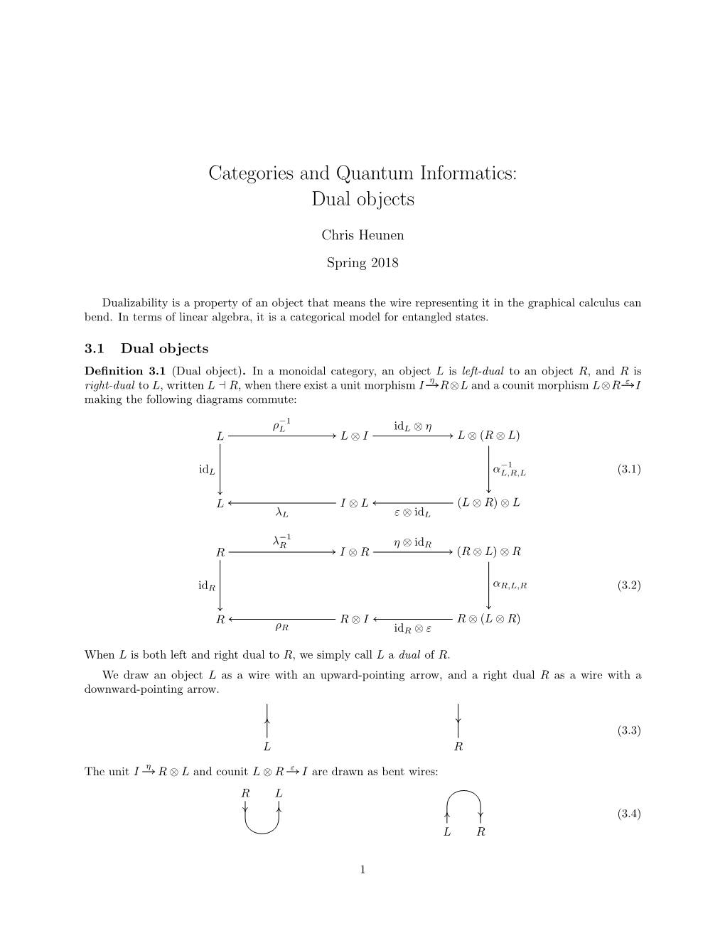 Categories and Quantum Informatics: Dual Objects