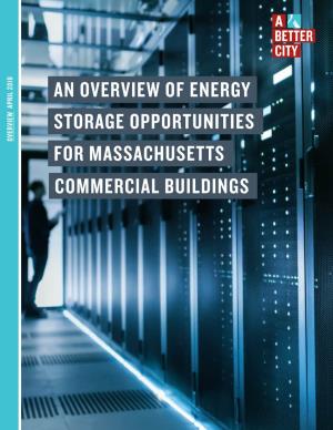 An Overview of Energy Storage Opportunities for Massachusetts Commercial Buildings