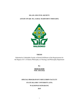 Islam and Civil Society (Study on Kh. Ma