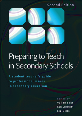 Preparing to Teach in Secondary Schools Edition