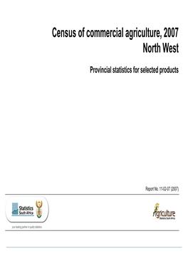 Census of Commercial Agriculture, 2007 North West