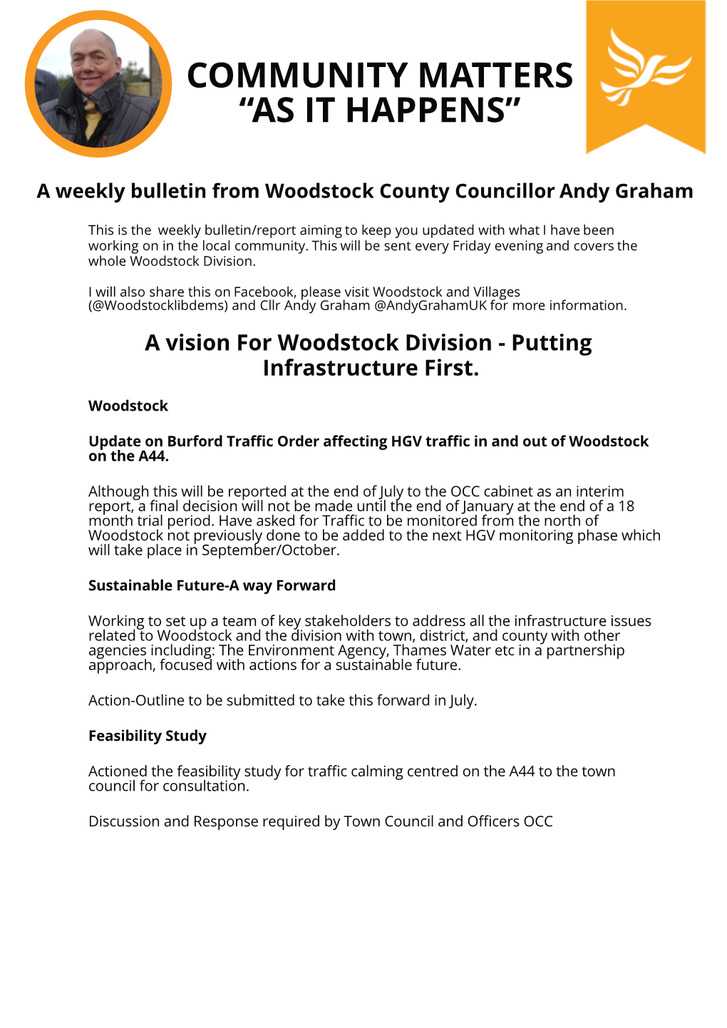 County Councillor Bulletin Report