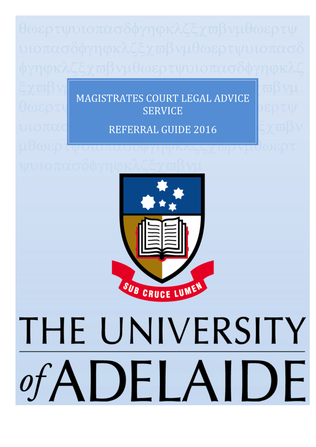 Magistrates Court Legal Advice Service Referral Guide