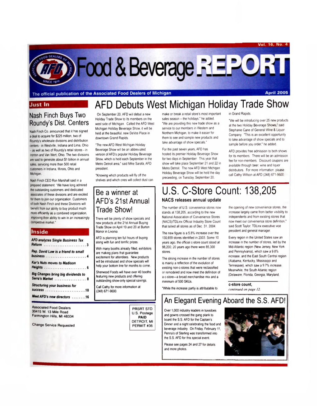 AFD Debuts West Michigan Holiday Trade Show U.S. C-Store Count
