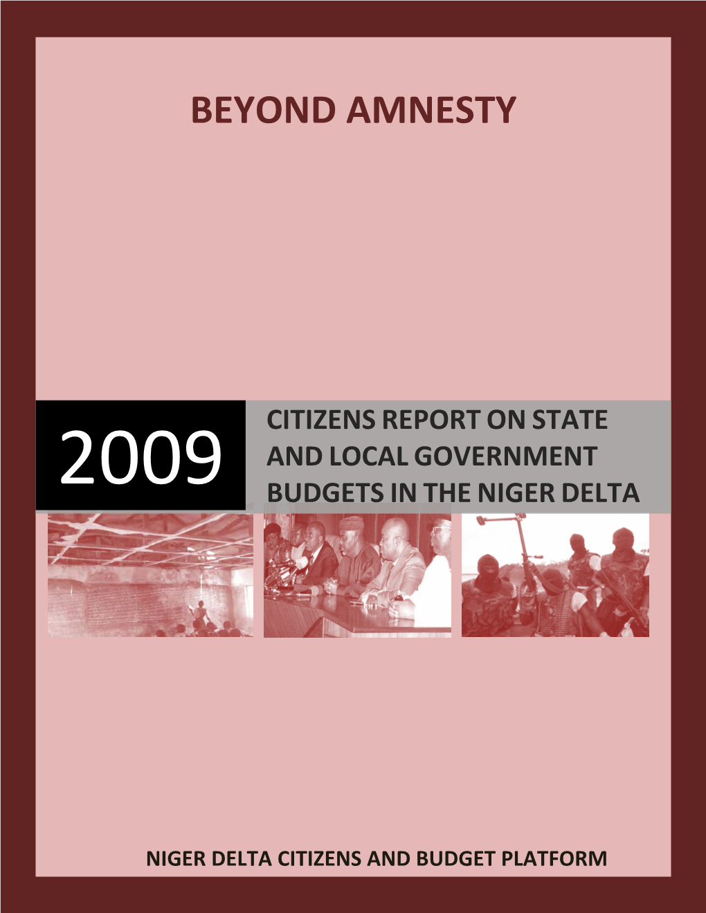 Citizens Report on State and Local Government Budgets in the Niger Delta, 2009