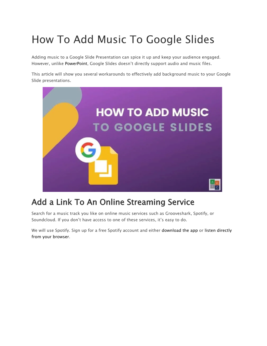 How to Add Music to Google Slides