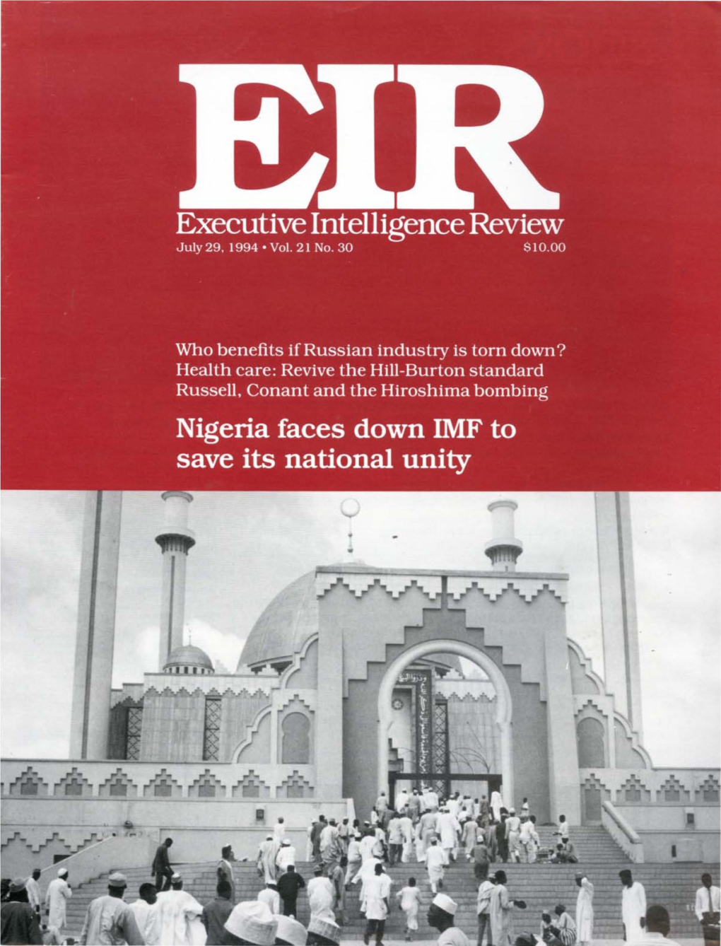 Executive Intelligence Review, Volume 21, Number 30, July 29, 1994