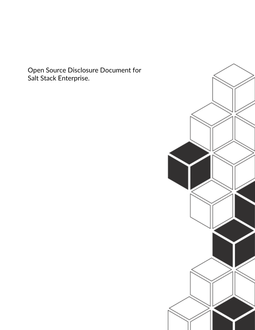 Open Source Disclosure Document for Saltstack Enterprise
