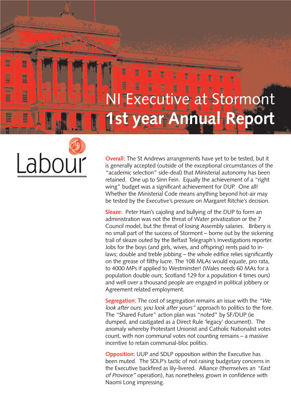 1St Year Annual Report