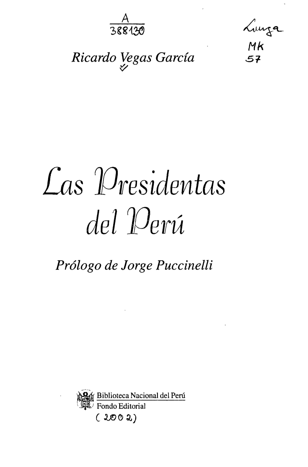 Las Ipresidentas Del Verú